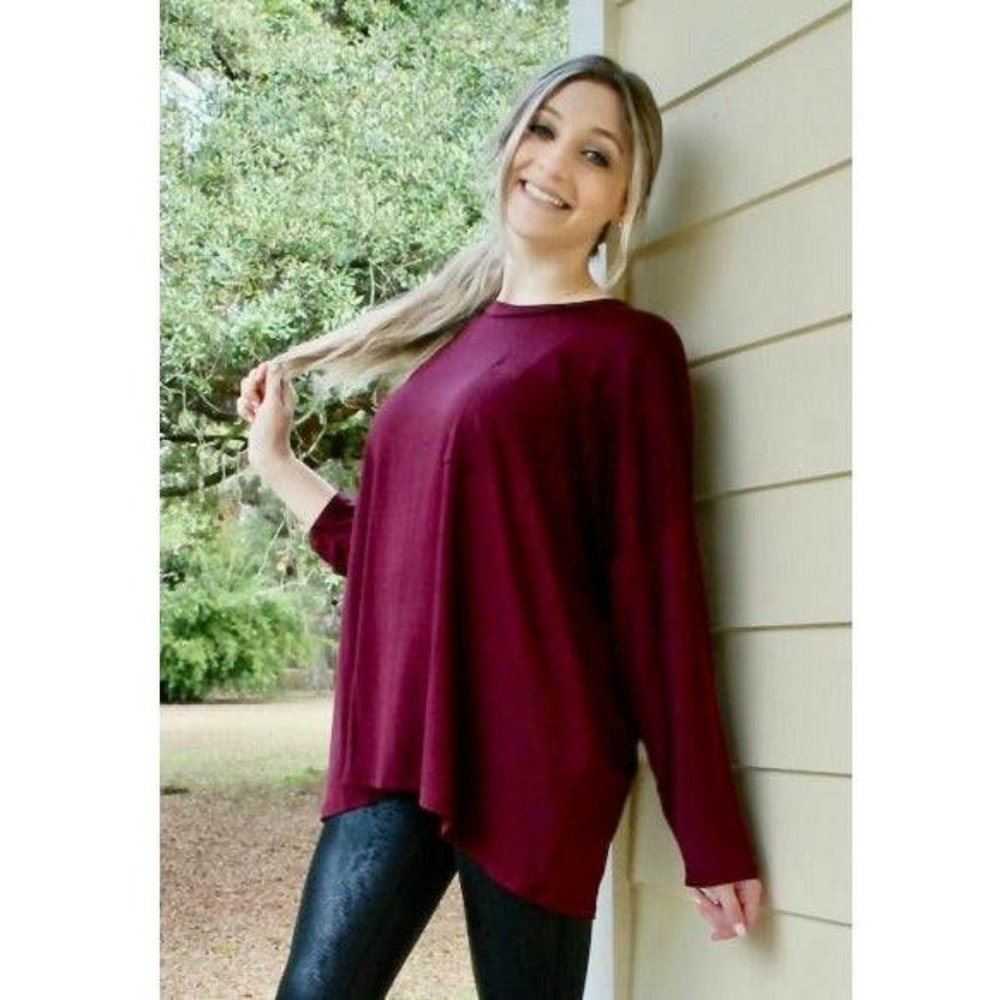 Oversized Long Sleeve Loose T-Shirt